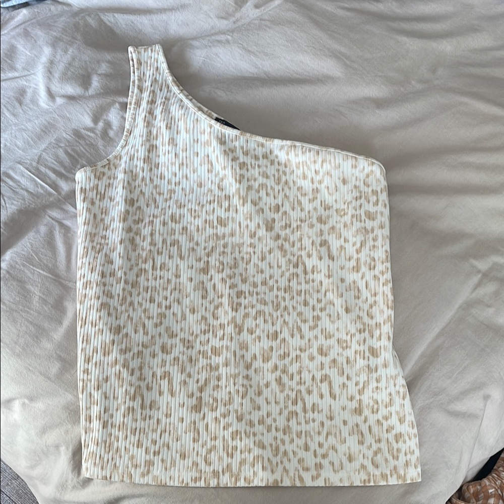 INC International Concepts White One-Shoulder Sheath Top